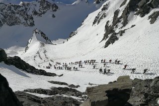 Encore une chance de voir défiler des coureurs à Rosablanche dimanche (ici en 2018)
